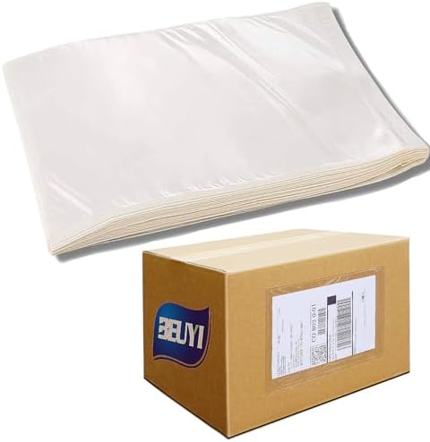 BEUYI (500 Pcs) 2.5 Mil Premium 7" x 10" Clear Adhesive Shipping Label Sleeves,Packing Slip Documents Envelopes Pouches by BEUYIwarehouse