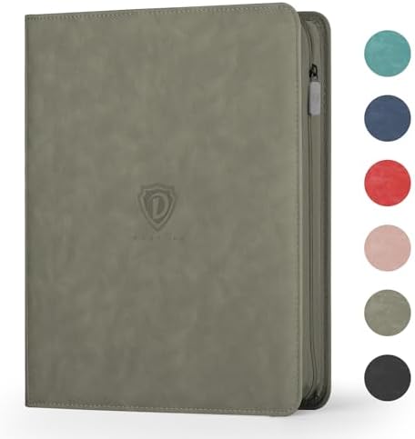 Card Binder with 1024 Cards,16 Pocket Trading Card Binder Includes 32 Page Storage Sleeves,Collection Card Album,Card Holder to Organize and Protect Cards,Grey by High-qualityCardBinder