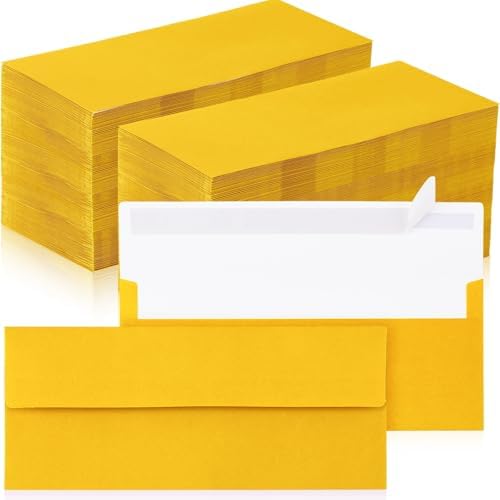Jutom #10 Letter Size Kraft Envelopes, Gold, 500 Pcs by Jutom