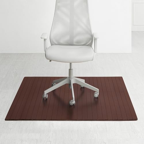 Anji Mountain 52" x 48" Bamboo Office Chair Mat for Carpet & Hardwood Floor by AnjiMountain