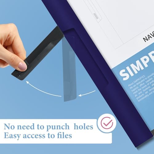 36 Pack Swing Clip Report Covers, Navy, Letter Size - Image 4