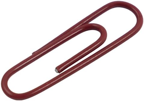 JAM PAPER Colorful Standard Paper Clips - Regular 1 Inch - Burgundy Maroon Paperclips - 100/Pack - Image 2