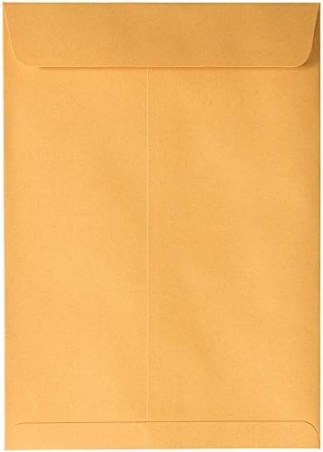 JAM PAPER 7 1/2 x 10 1/2 Open End Catalog Envelopes with Peel and Seal Closure - Brown Kraft Manila - 50/Pack - Image 4