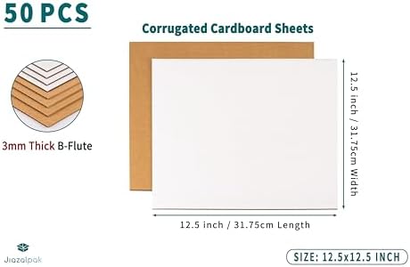 Corrugated Cardboard Sheet, 12.5x12.5 inch, LP Mailer Insert Pad - Image 2