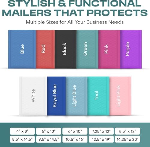 Green Bubble Mailers 12x15, Self Seal Poly Padded Envelopes, 50 Pack - Image 3