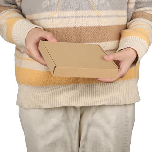 PHAREGE 100 Pack 7x5x1 inch Small Shipping Boxes, Brown Mailing Boxes - Image 4