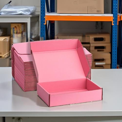 Pink Shipping Boxes 13x10x2 Inches, 20 Pack - Image 6