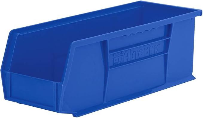 Akro-Mils 30234 AkroBins Plastic Storage Bins, 15"x5"x5", Blue, 12-Pack | Space-Saving Stackable Bins for Garage, Pantry, Craft Organization - Image 8