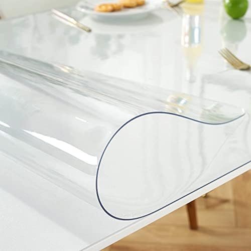 LovePads Clear Table Cover Protector 44 x 60 Inch, 1.5mm Thick Plastic Mat - Image 2