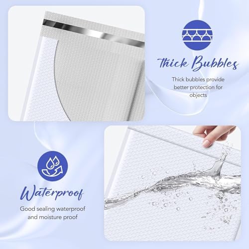 Fuxury Bubble Mailers Bulk 14.5x20" 120 Pack White Large Padded Envelopes - Image 3