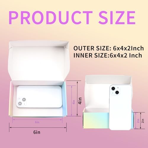 Shipping Boxes Small, 6x4x2 Inches 15 Pack Colorful Cardboard Mailer Boxes, Mailing Boxes for Packaging Small Business - Image 2