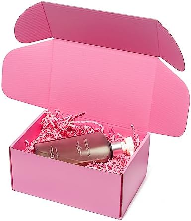 Timirog Shipping Boxes 9x6x4 Inches 25 Pack Pink Corrugated Cardboard Mailing Box for Small Business, Cute Tab Locking Literature Mailer Packaging Supplies for Packing Gifts Craft DVD - Image 6