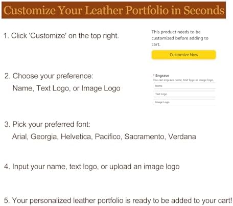 Personalized Vegan Leather 3 Ring Portfolio for 8.5 x 14" Notepad - Image 3