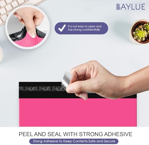 Hot Pink Poly Mailers 19x24, Shipping & Mailing Bags, 100 Pack Bulk - Image 3