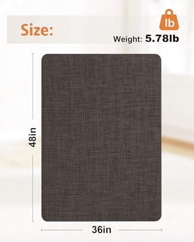 Carvapet 36x48 Office Chair Mat for Carpet Hardwood Floor Protector Rug - Image 3