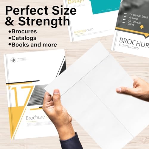 9 x 12 Envelopes, Tyvek Envelopes 9x12, Catalog Envelopes 9x12, Self Sealing Closure, Tyvek Material, 14 lb., Puncture, Tear & Moisture Resistant (100 Pack) - Image 6