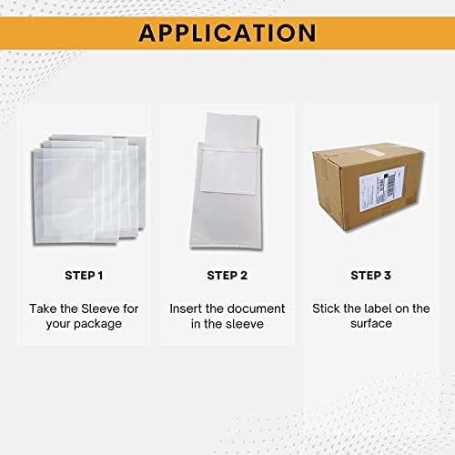 100 Pack 6"x9" Shipping Label Sleeves – Clear Self-Adhesive Packing Slip Pouches, Waterproof Packing List Envelopes – Ideal for Shipping Documents, Mailing Labels, Invoices & Packing Slips - Image 2