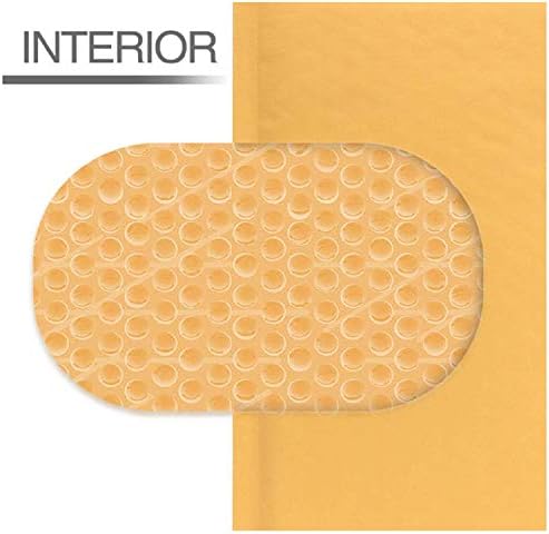 Secure Seal #1 7.25x12 Kraft Bubble Mailers Padded Shipping Envelopes (Pack of 100) - Image 2