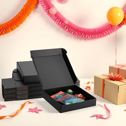 10x10x2 inch Black Shipping Boxes for Small Business- Set of 25 - Image 6