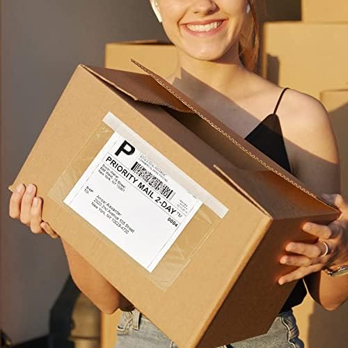 BESTEASY Packing List Pouches, Clear Adhesive Top Loading Packing List/Shipping Label Envelopes - 500 Pack (7.5x5.5) - Image 3