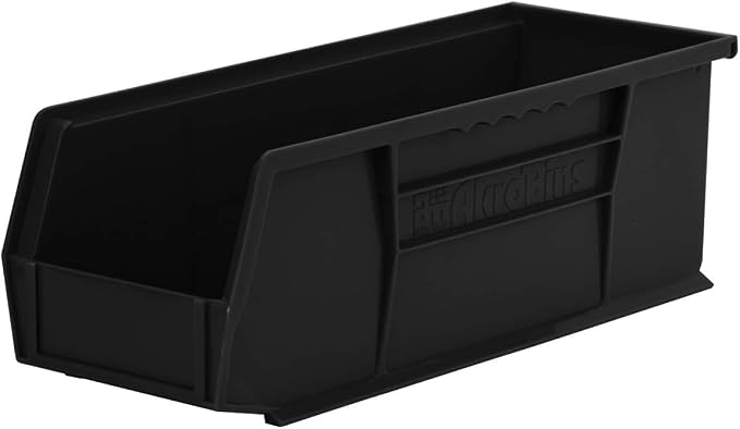 Akro-Mils 30234 AkroBins Plastic Storage Bins, 15"x5"x5", Black, 12-Pack | Space-Saving Stackable Bins for Garage, Pantry, Craft Organization - Image 10