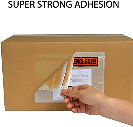 1000 PCS 7.5"x 5.5" Clear Self-Adhesive Packing List Envelopes - Plastic Shipping/Mailing Pouch Enclosed Bags for Packing Slips Invoice - Image 4