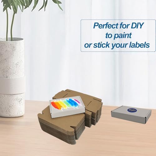 ROTCH 6x4x1'' Small Shipping Boxes, 25 Pack, Cardboard Corrugated Mailers, White (M641-25-W) - Image 4
