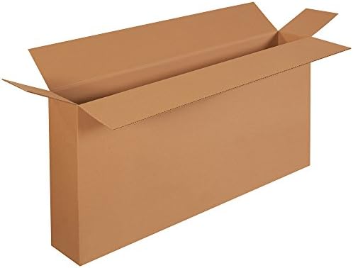 Box USA Moving Boxes, 48"L x 8"W x 24"H 10-Pack Large Side Loading Corrugated Cardboard Box for Packing, Shipping and Storage by BOXUSA