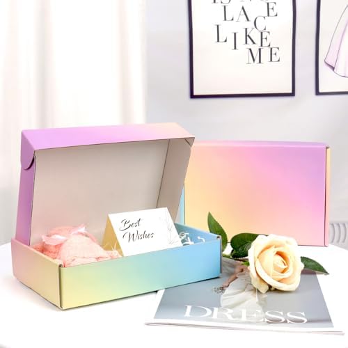 9x6x4 Shipping Boxes Medium, 30 Pack Colorful Corrugated Cardboard Mailer Boxes for Small Business, Mailing, Packaging - Image 5