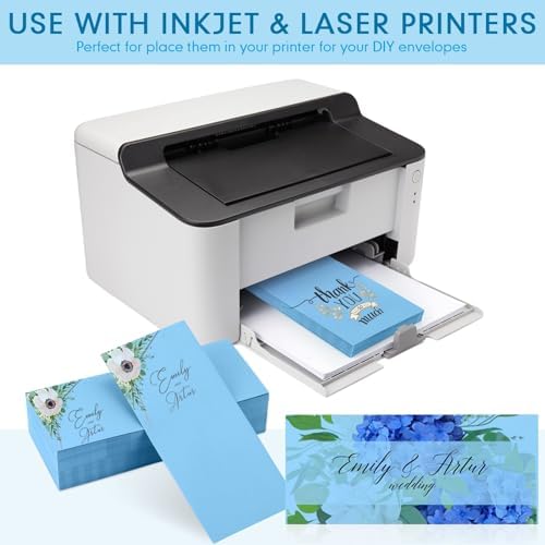 Jutom #10 Letter Size Kraft Envelopes, Blue, 500 Pcs - Image 3