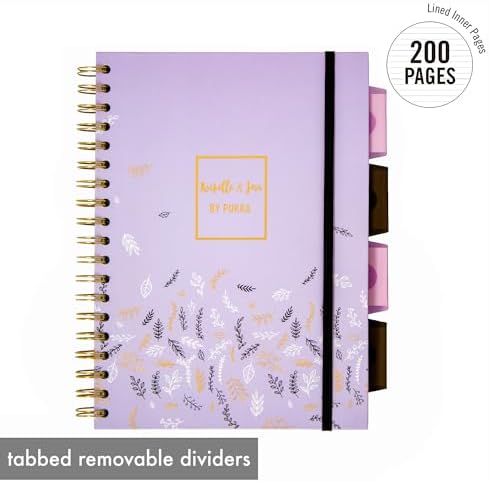 Pukka Pad 5 Subject Spiral Notebook 12-Pack - 200 Pages, 100 Sheets of 80GSM Paper with Repositionable Dividers & Perforated Edges for Office Planning & Organization - B5-7 X 10, Rochelle & Jess - Image 4
