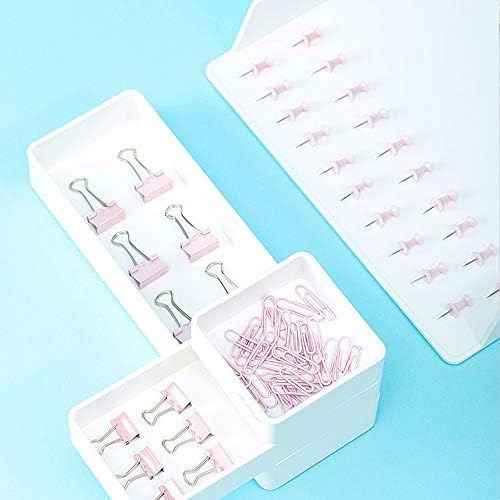 Paper Clips Binder Push Pin Set, Assorted Sized Binder Clips - Image 5