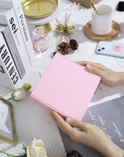 6x6x2 Pink Shipping Boxes for Small Business, Pack of 50 Small Cardboard Boxes for Shipping Mailer Packaging - Image 5