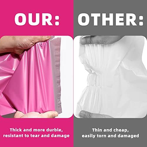 POLYSELLS 4000 pcs 10x13 Inches Pink Poly Mailers Shipping Envelopes, Strong Adhesive Sealing, Waterproof, and Tear-resistant Postal Mailing Bags for Clothing and Accessories - Image 6