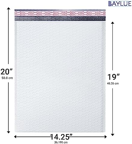 Bubble Mailers 14.25x20, Self Seal Poly Padded Envelopes #7, 50 Pack - Image 2