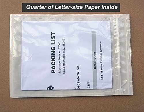 BEUYI Premium 5'' x 7.5'' Resealable Adhesive Shipping Label/documents Pouches (50 Pack) - Image 3