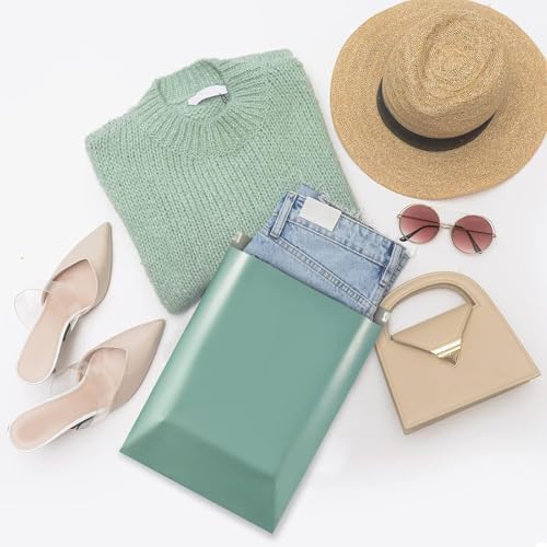 Metronic Poly Mailers 14.5X19 1000 Pack, Strong Adhesive Shipping Bags for Clothing, Waterproof and Tear-Proof Shipping Envelopes, Packaging Bags Mailers Poly Bags in Grayed Jade Green - Image 5