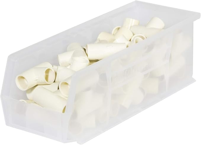 Akro-Mils 30234 AkroBins Plastic Storage Bins, 15"x5"x5", Clear, 12-Pack - Image 7