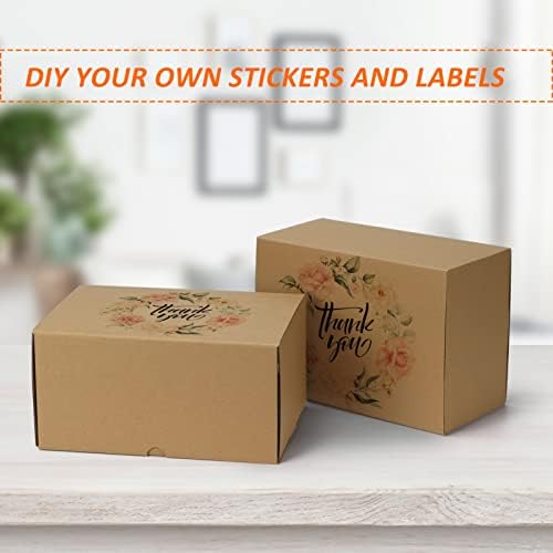 HORLIMER 10x7x5 inches Shipping Boxes Set of 20, Brown Corrugated Cardboard Box Literature Mailer - Image 4