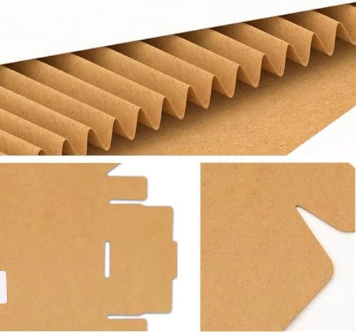 50 pack Small Shipping Box,4x4x1''Corrugated Mailer, Cardboard Box, White - Image 4