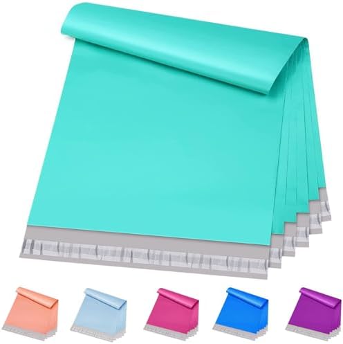 Metronic Poly Mailers 12x15.5 100 Pack Thick Self-Seal Shipping Bags, Teal by METRONIC