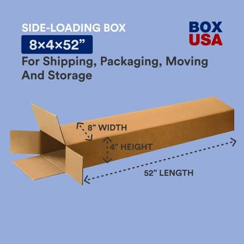 Box USA Moving Boxes Long 8"L x 4"W x 52"H, 15-Pack | Corrugated Cardboard Box for Packing, Shipping and Storage 8x4x52 8452 - Image 2