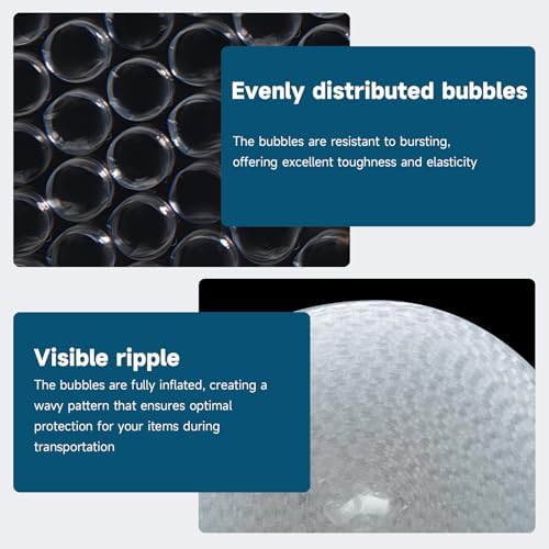 2 Pack Bubble Cushioning Wrap 12 inch x 36 Feet - Large Plastic Packing Roll for Moving Boxes & Shipping Supplies - Moving Supplies, Perforated Every 12 Inch, Total 72 Feet - Image 4