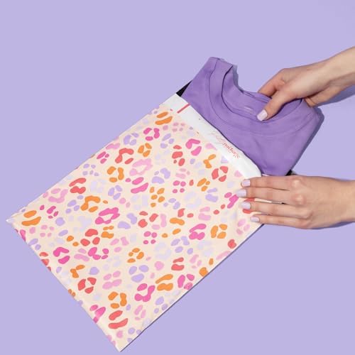 Pretty Package Store Designer Poly Mailers, 10x13, Preppy Leopard, 100 Pack - Image 6