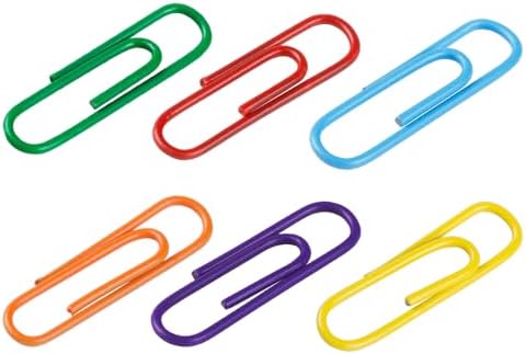 JAM PAPER Colorful Standard Paper Clips - Regular 1 Inch Paperclips - Rainbow Assortment - 6 Packs of 100 - Image 3