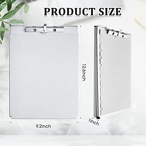 Henoyso 4 Pcs Aluminum Storage Clipboards Bulk Letter Size Form Holders - Image 2