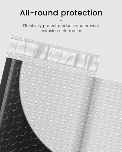 GSSUSA Black Bubble Mailers 4x8" 800 Pack Padded Envelopes Self Seal - Image 4