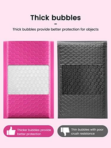 GSSSUSA Pink Bubble Mailers 4x8 Inch 50 Pack Small Padded Envelopes - Image 4