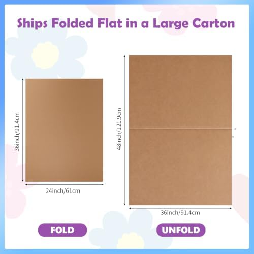 RLAVBL 5 Pack 36x48 Large Corrugated Cardboard Sheets, Flat Cardboard Inserts for Shipping, Mailing, Packing, DIY Crafts - Image 7