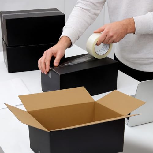 11x6x6 Black Shipping Boxes, 30 Pack Large Mailer & Packaging Boxes for Small Business, Heavy Duty Corrugated Cardboard, Perfect for Mailing & Shipping - Image 6